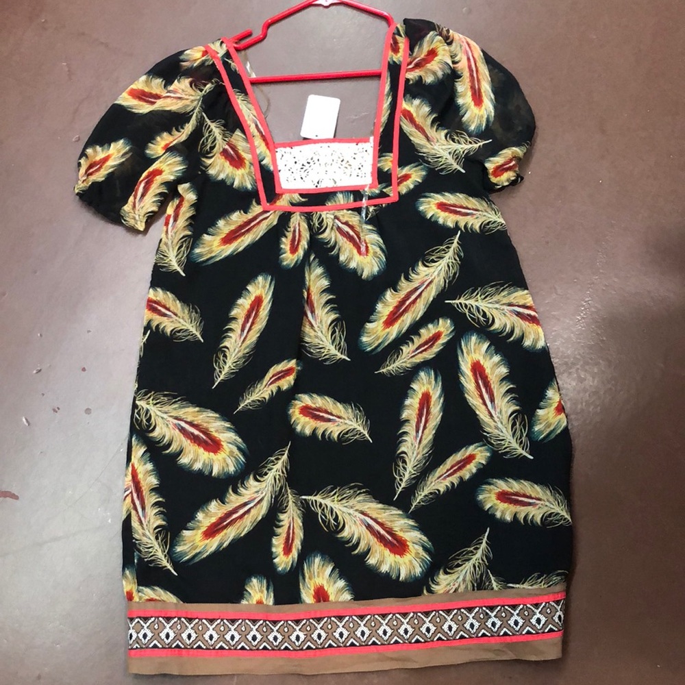 NikiBiki Black Feather Dress